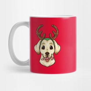 Christmas Yellow Labrador Retriever Dog Mug Mug